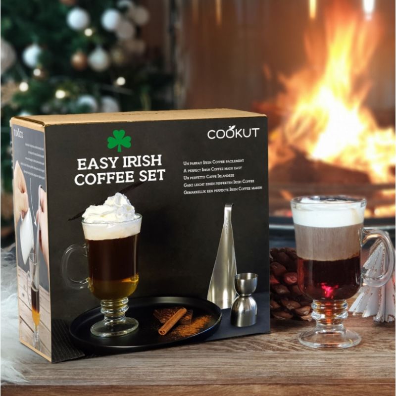 Ico coffret cadeau pour irish coffee 4 pièces